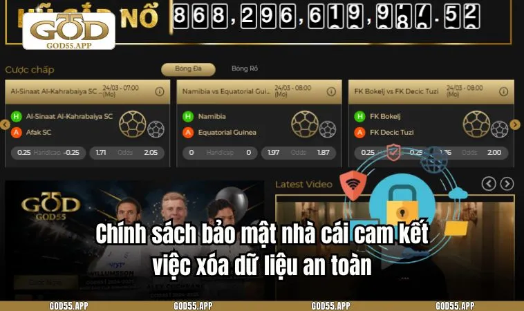 Chính sách bảo mật nhà cái cam kết việc xóa dữ liệu an toàn