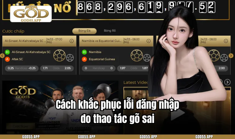 Cách khắc phục lỗi đăng nhập do thao tác gõ sai